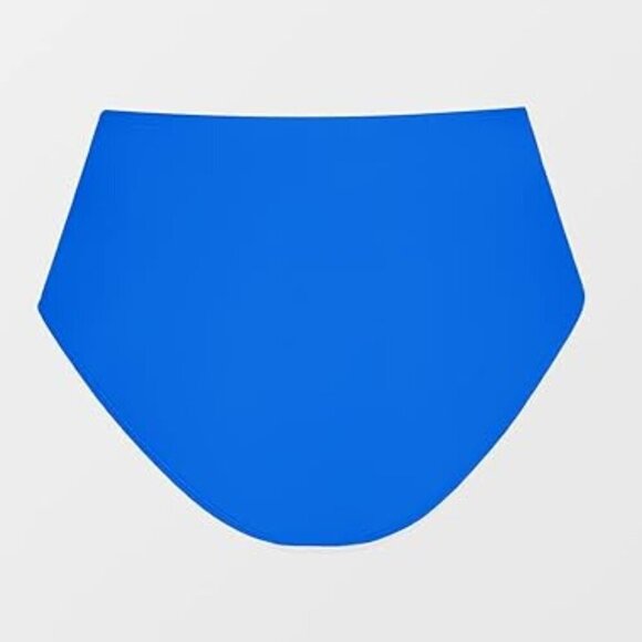 CUPSHE ROYAL BLUE CRISSCROSS FRONT HIGH WAIST BIKINI SET SIZE LARGE NWT - Picture 4 of 7